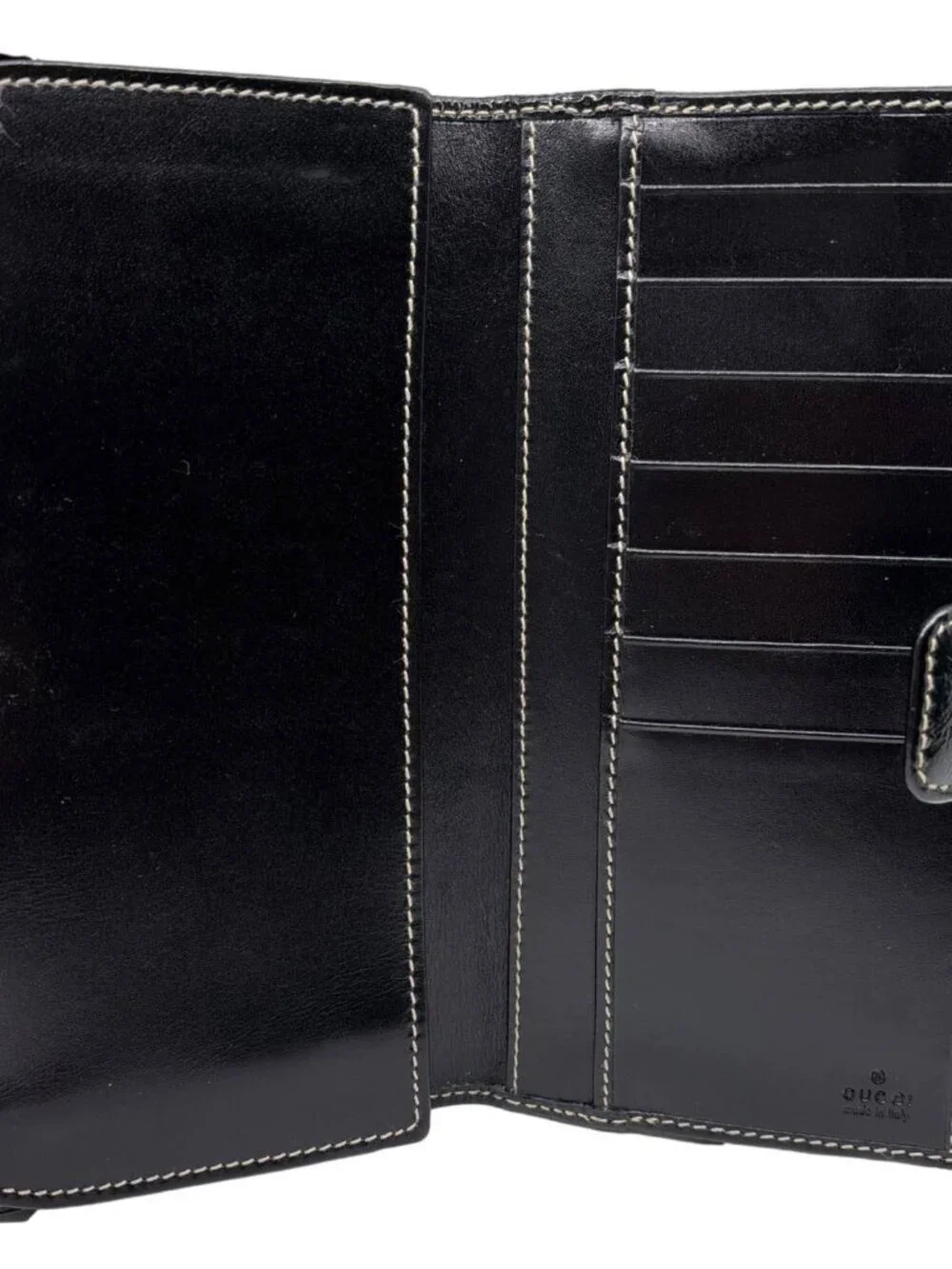 Gucci  Patent Leather Long Wallet Black 162360 - Picture 8 of 11